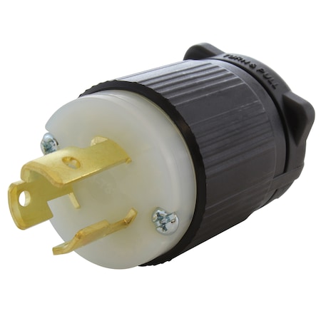 Ac Works Locking Plug, L7-15P, 15 A, 277V AC, Black ASL715P